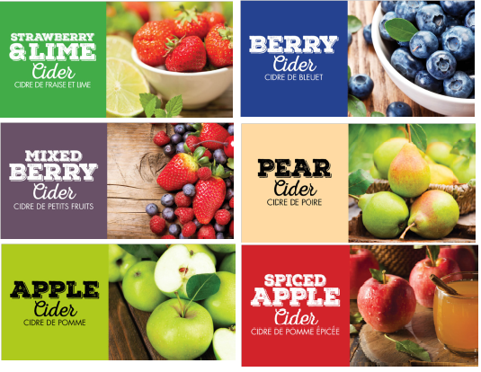 Cidre de petits fruits en concentré
